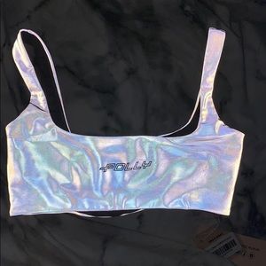 Oh polly reflective crop top